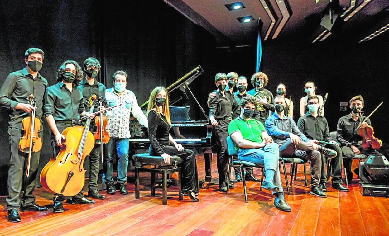 Un momento del concierto, ayer, en la Fundación Mediterráneo. 