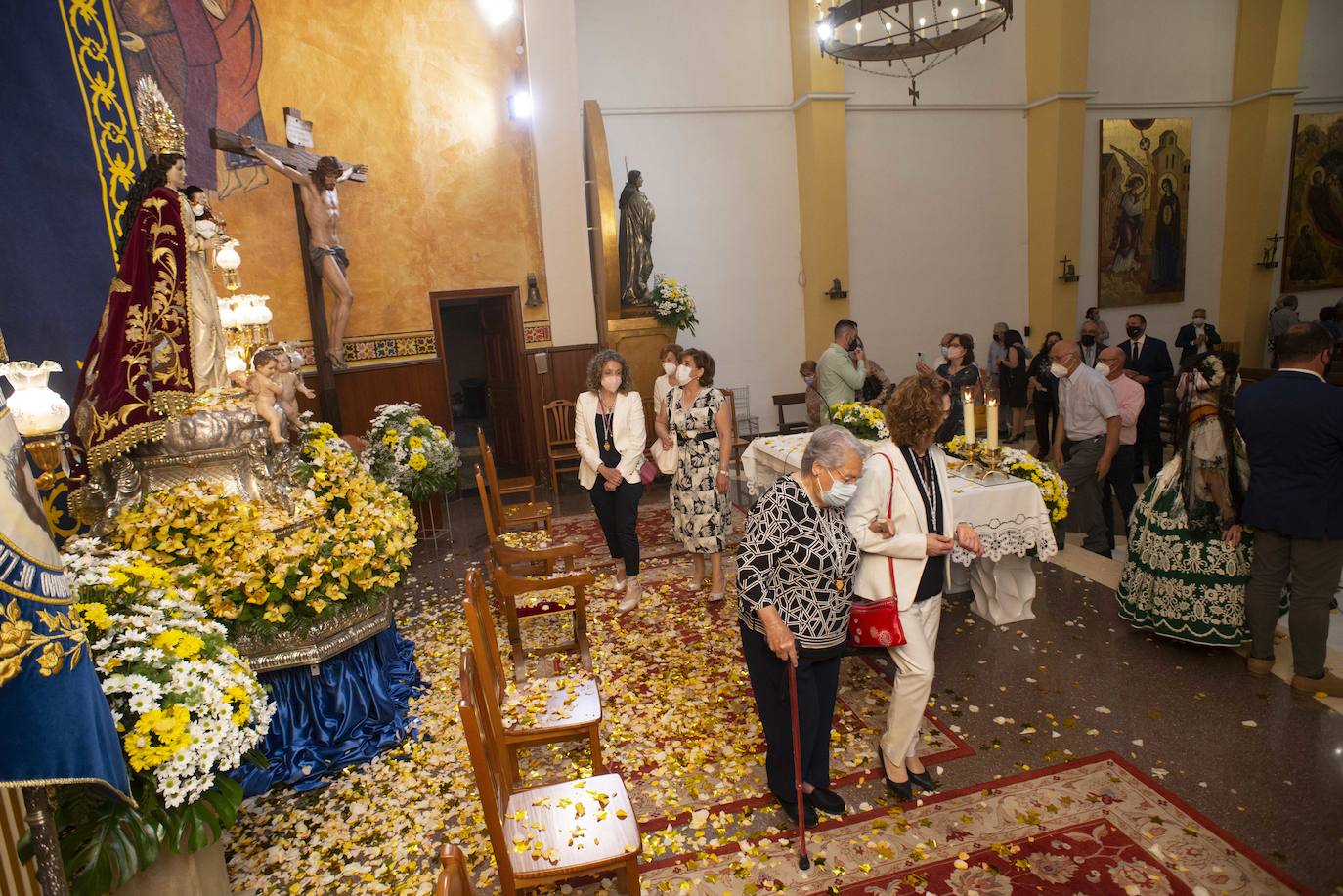 Fotos: Los Ramos se rinde a la Virgen de la Huerta