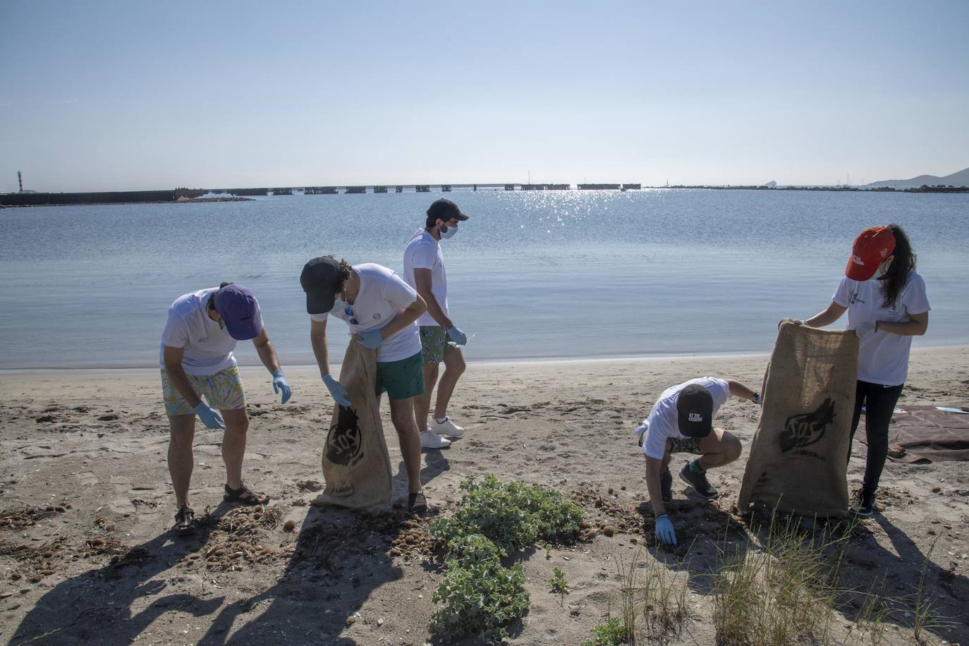 Fotos: Los voluntarios retiran 260 kilos de basura del Estacio