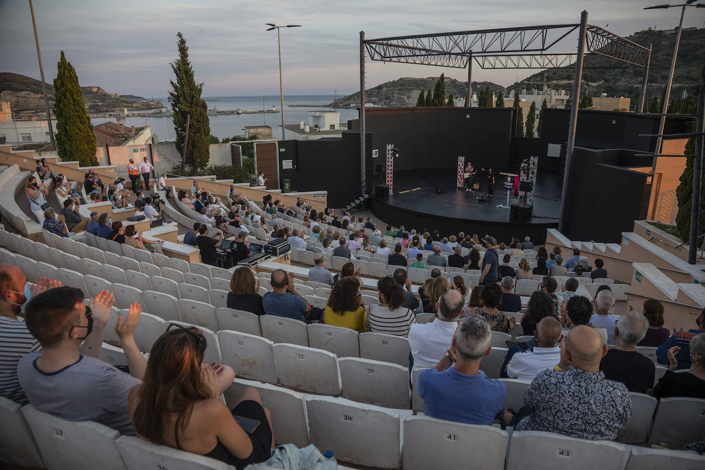 Fotos: Paco Martín ya da nombre al auditorio de Cartagena