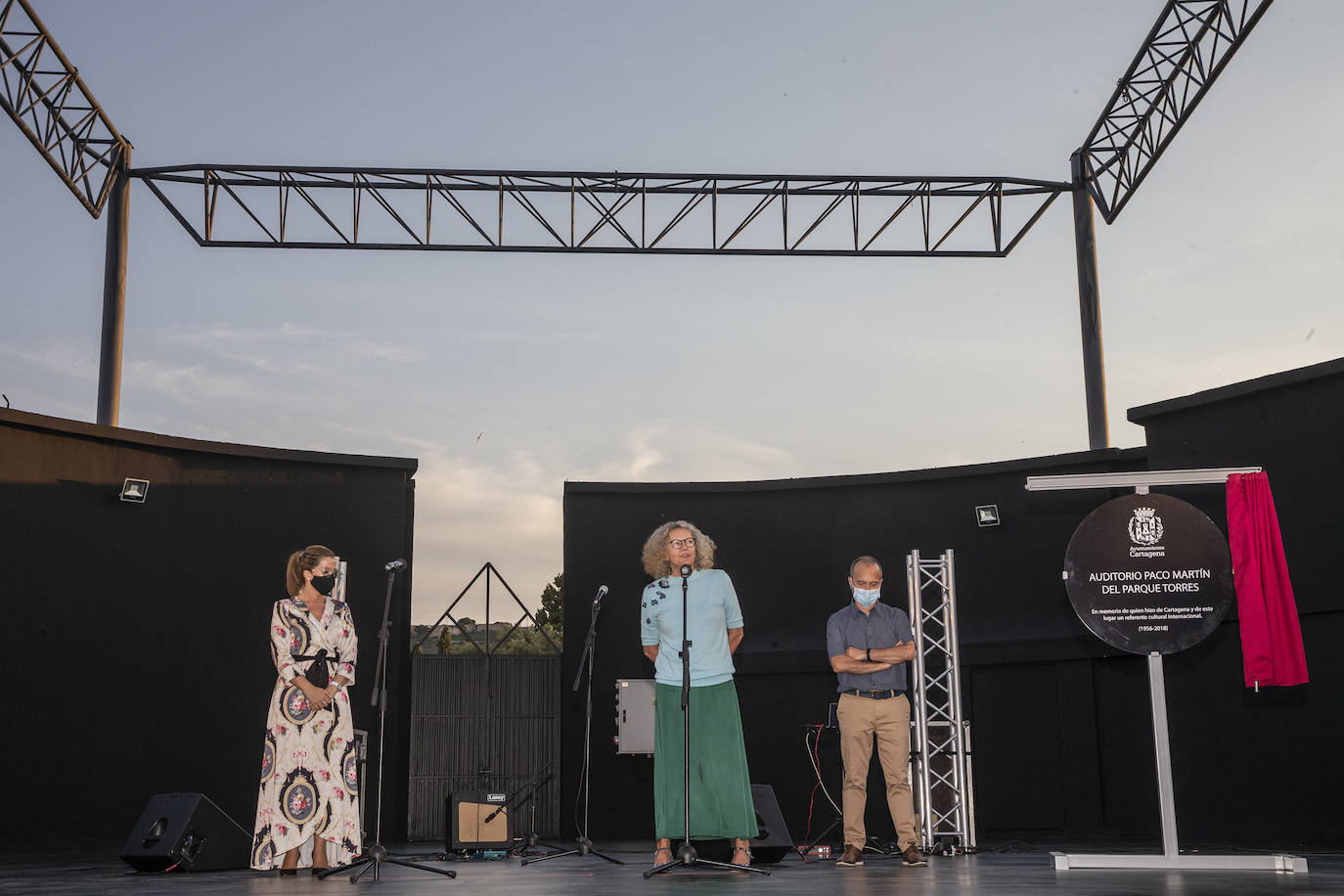 Fotos: Paco Martín ya da nombre al auditorio de Cartagena