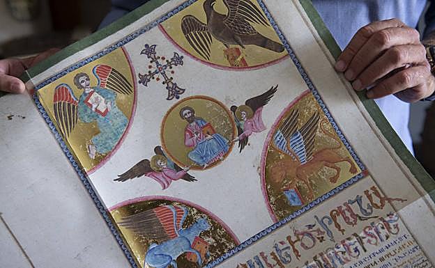 Carta enviada por Katolicos P'ilippos a Ladislao IV, rey de Polonia, en 1664, reproducción del original del Archivo de Varsovia, incluido en el libro de reproducción facsímil dedicado a Armenia. 