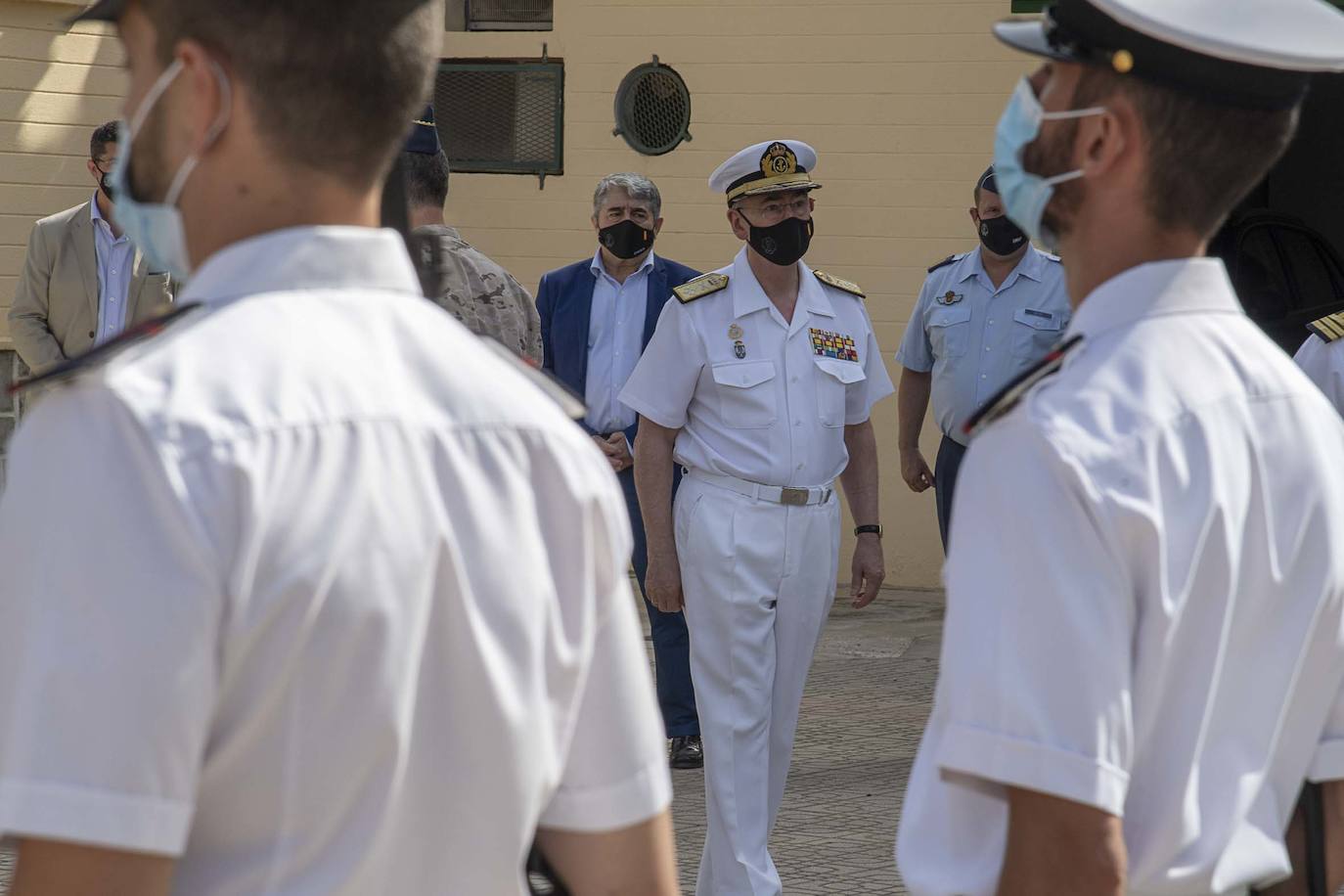 Fotos: Visita del jefe de la Defensa visita al Mando Marítimo de Cartagena