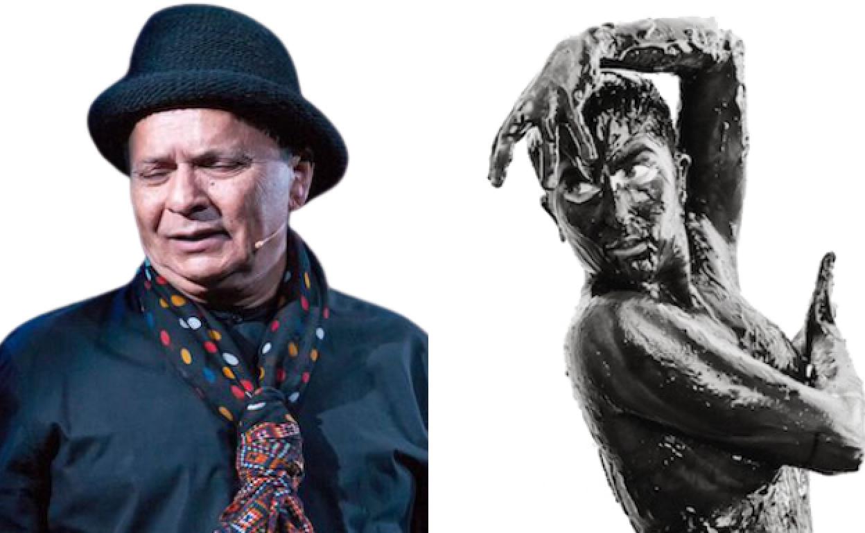 El cantaor cordobés El Pele y Hortensia Laencina. 