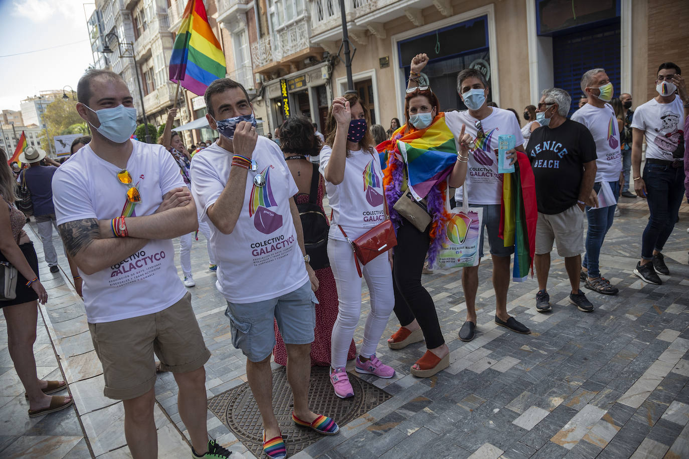 Fotos: Clamor por la Ley Integral Trans en la marcha del Orgullo en Cartagena