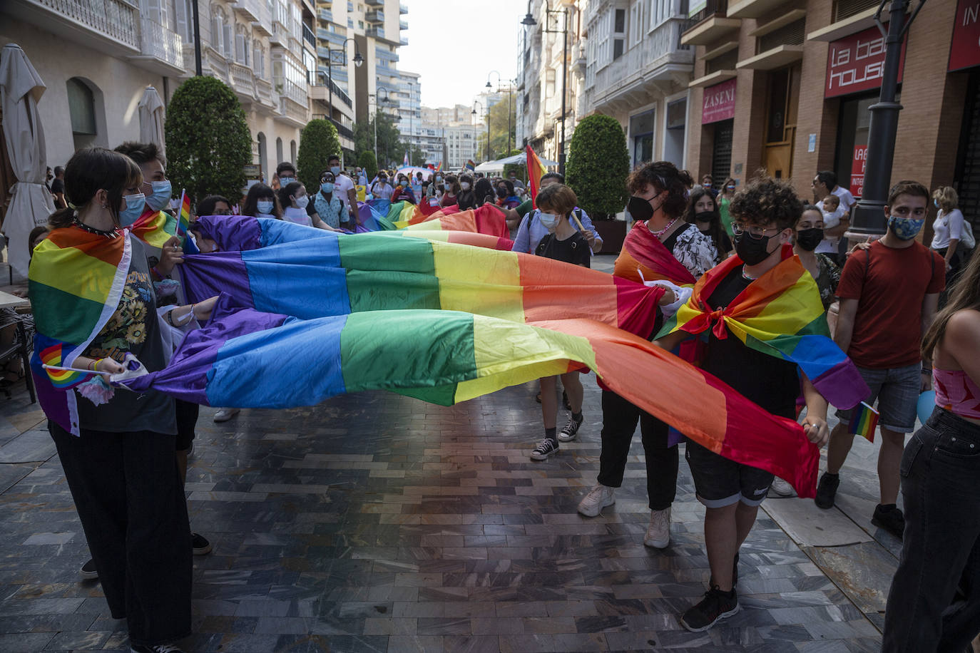 Fotos: Clamor por la Ley Integral Trans en la marcha del Orgullo en Cartagena