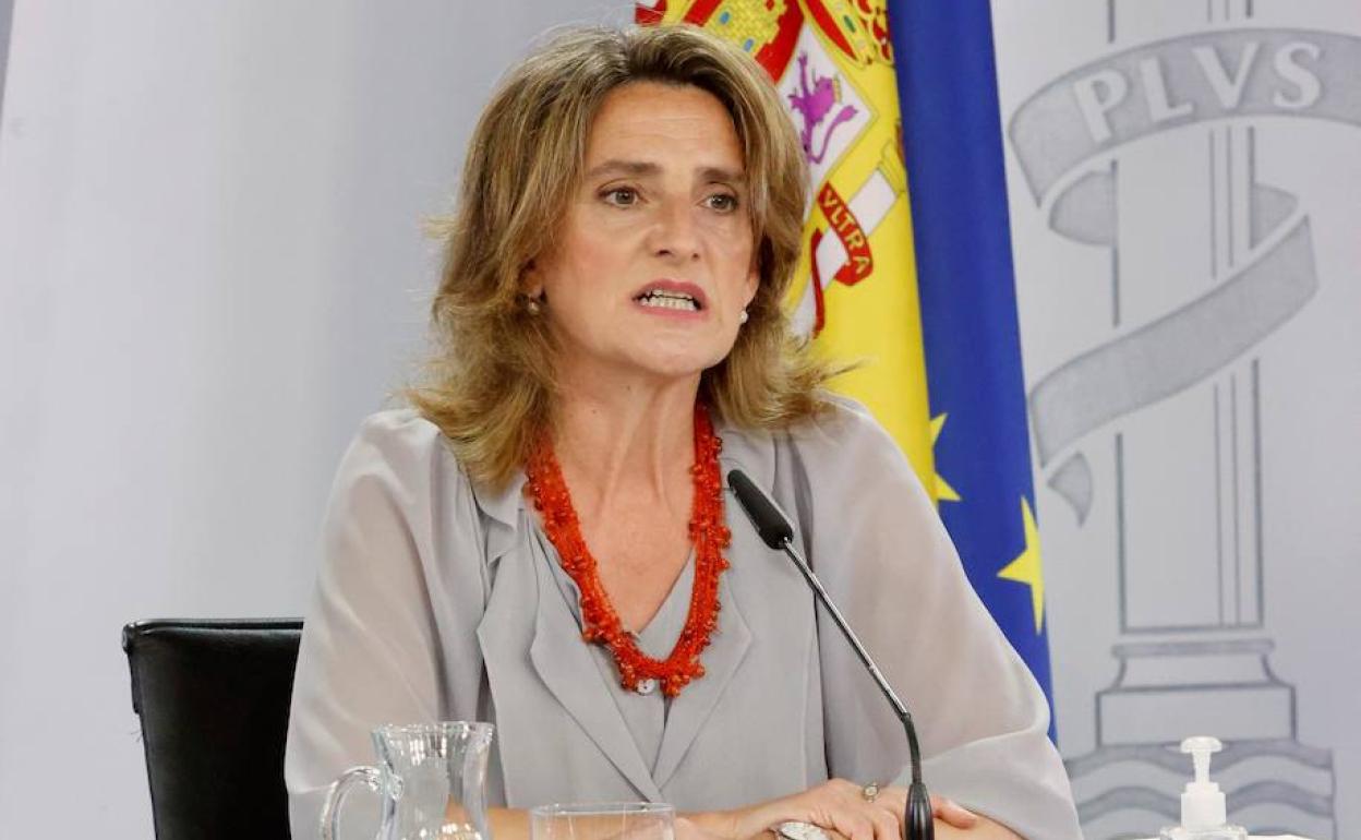 La ministra Teresa Ribera. 