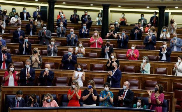 Imagen del hemiciclo del Congreso rozando el lleno en el Pleno de este miércoles.