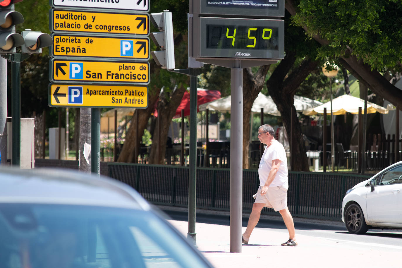 Fotos: La alerta naranja por altas temperaturas deja cifras por encima de los 40 grados en los termómetros de Murcia