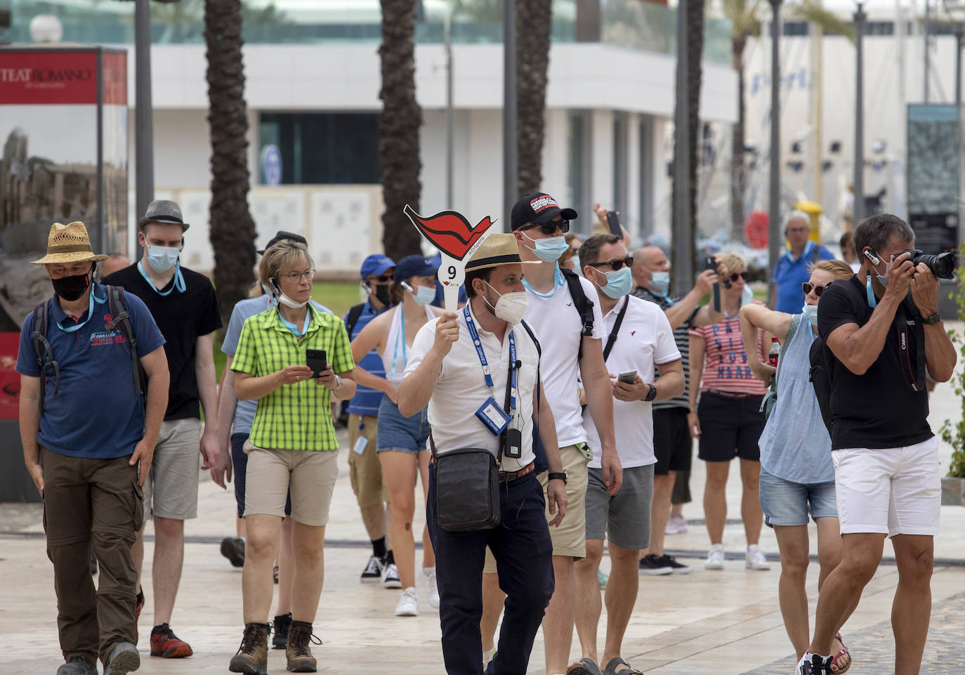 Fotos: El crucero Aída realiza la primera escala en el Puerto de Cartagena tras la pandemia