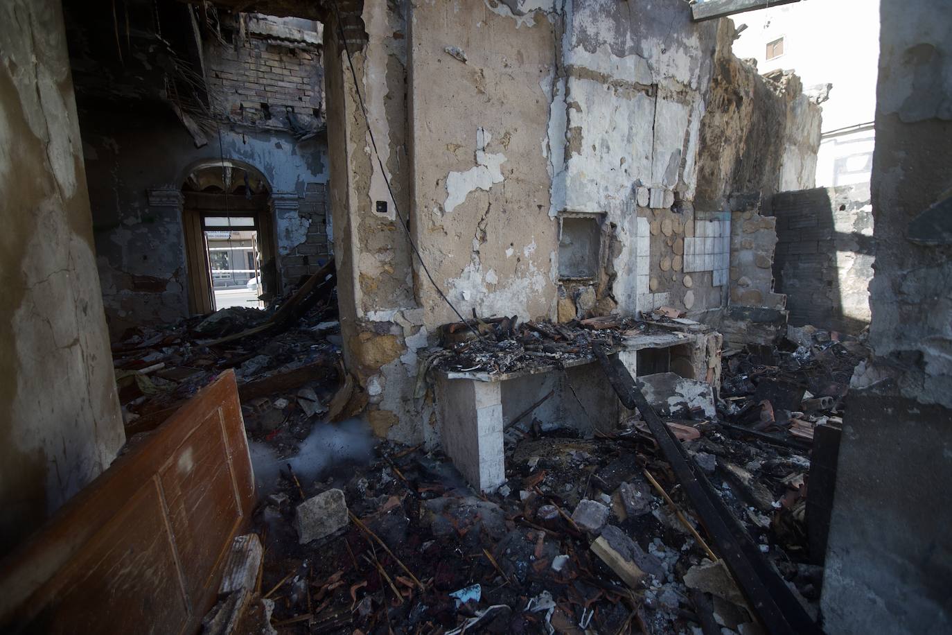 Fotos: Incendio en un huerto abandonado de Barriomar