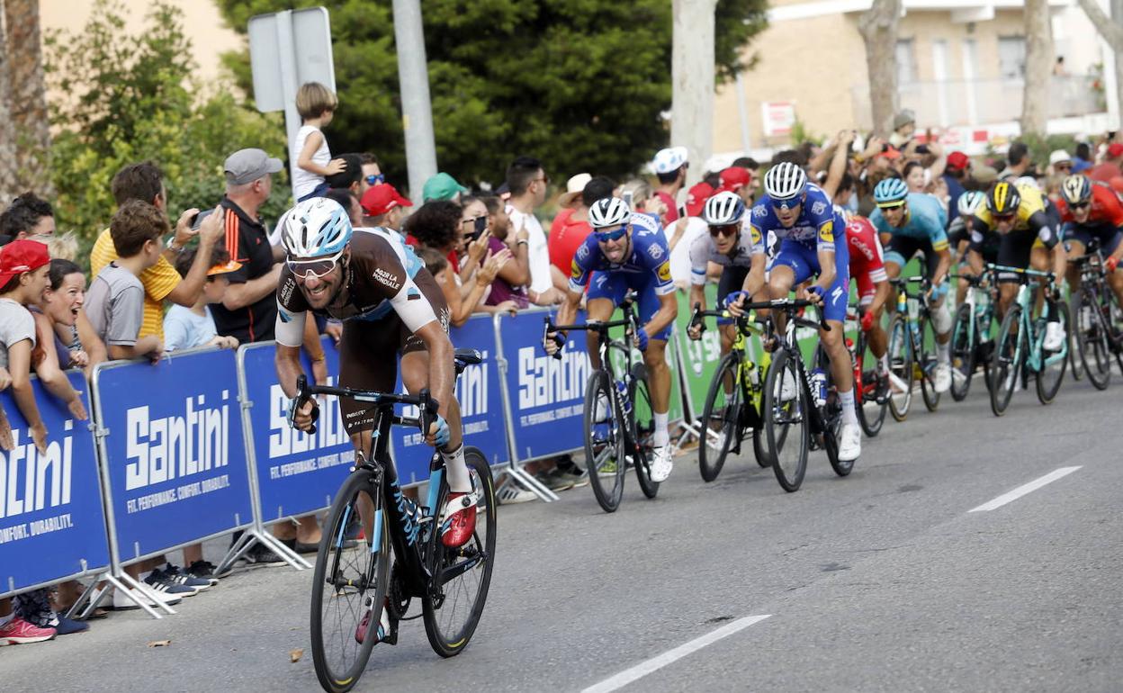 La Vuelta ciclista a su llegada a San Javier, en una imagen de archivo. 