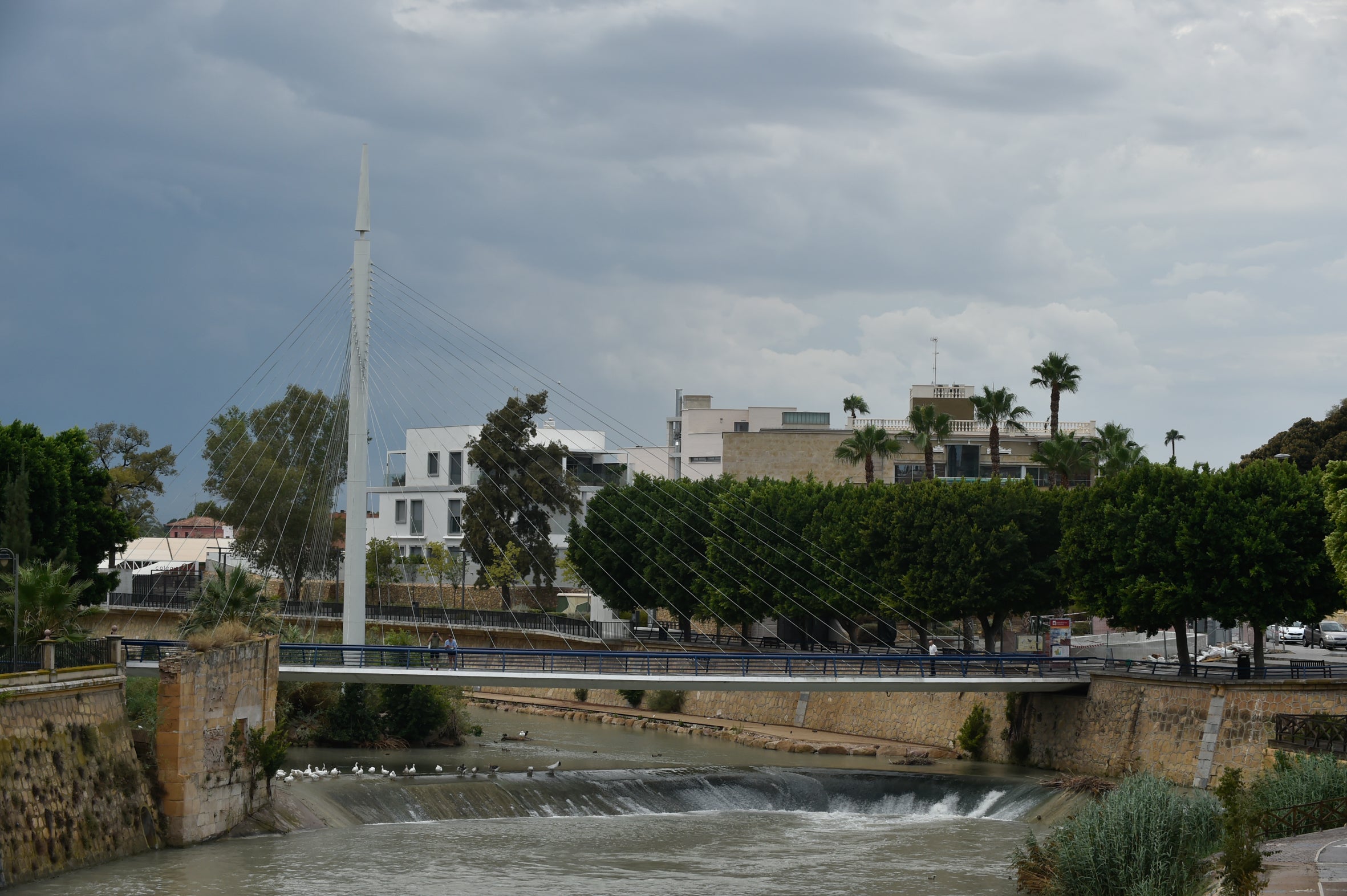 Día lluvioso en Murcia.