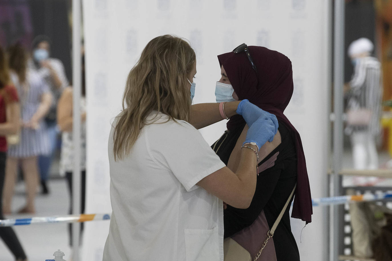 Fotos: Vacuna contra la Covid-19 en Torre Pacheco