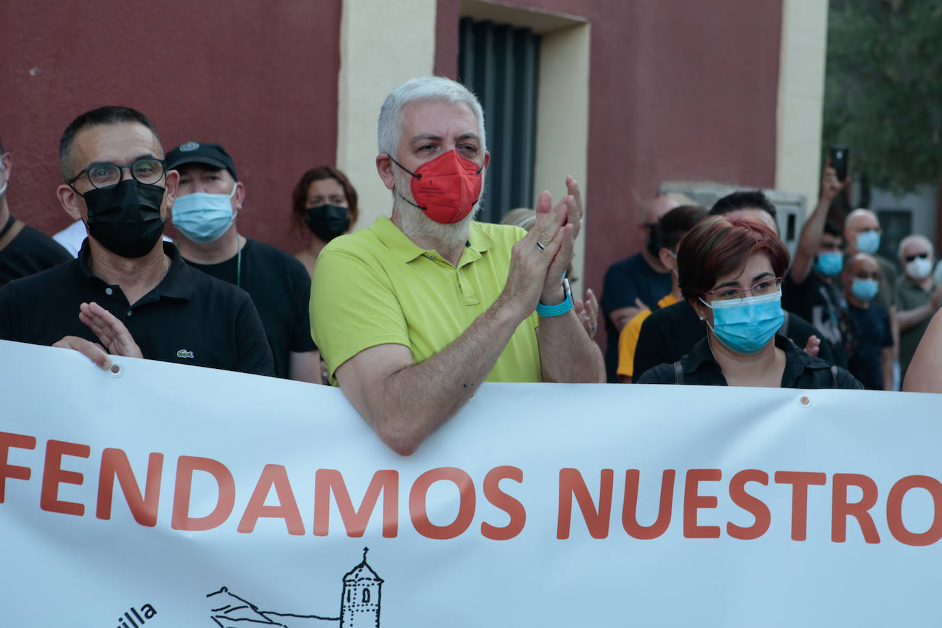 Fotos: Protesta en Lorca contra el cierre de la línea de Cercanías Murcia-Águilas