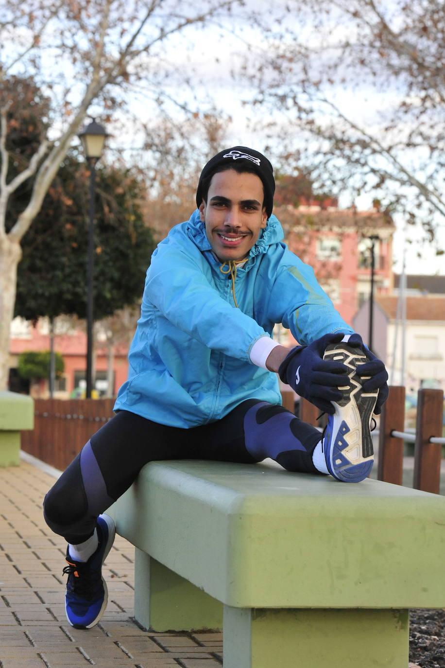 Katir, tras ganar la San Silvestre de Murcia de 2017.