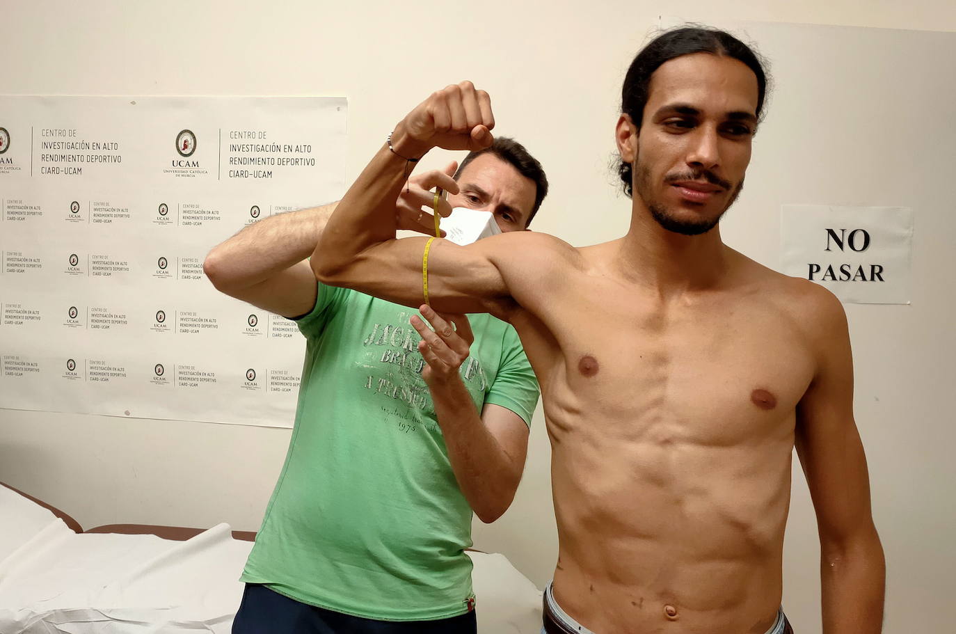 Katir, en un reconocimiento en el Centro de Investigación y Alto Rendimiento Deportivo de la UCAM, el 19 de julio de 2021.