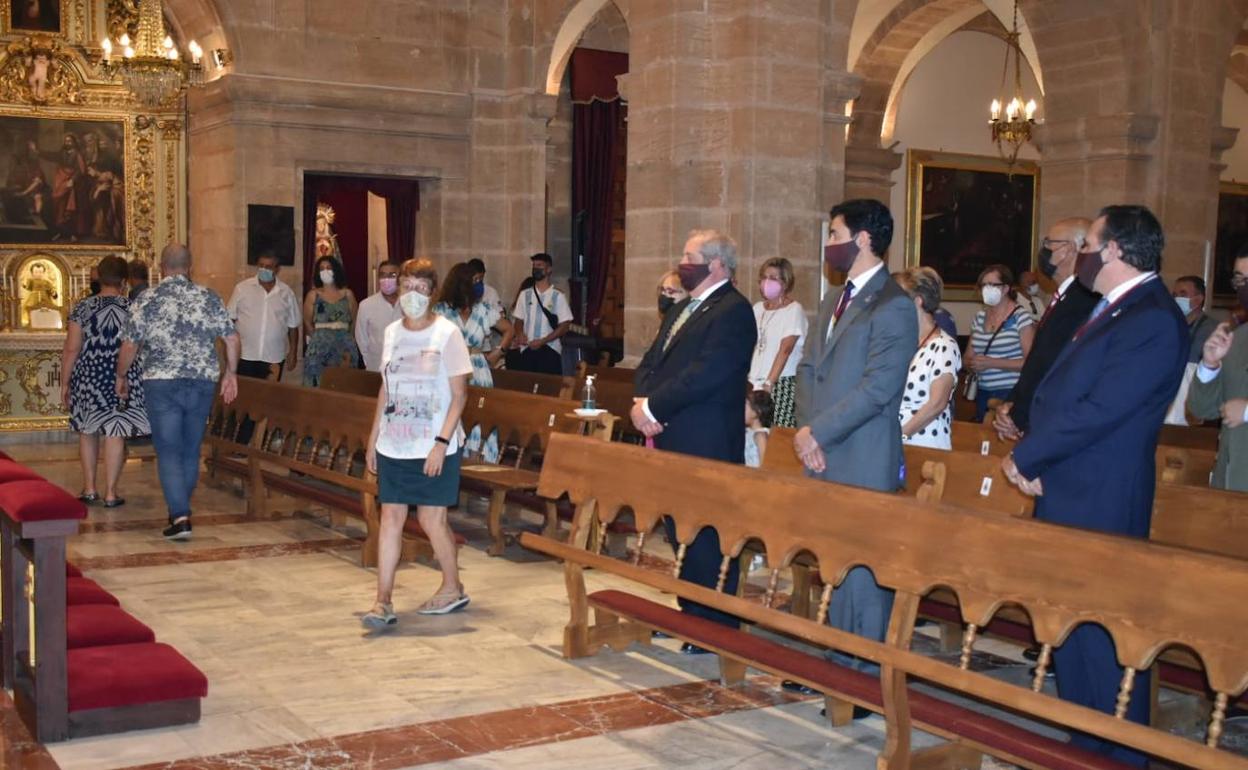 Misa del Peregrino de la basílica de la Vera Cruz, este domingo.