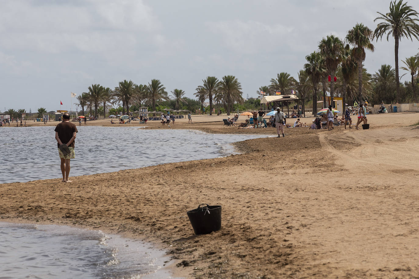 Fotos: Cierran de nuevo las playas cartageneras de La Manga por la aparición de más peces muertos por sexto día en el Mar Menor