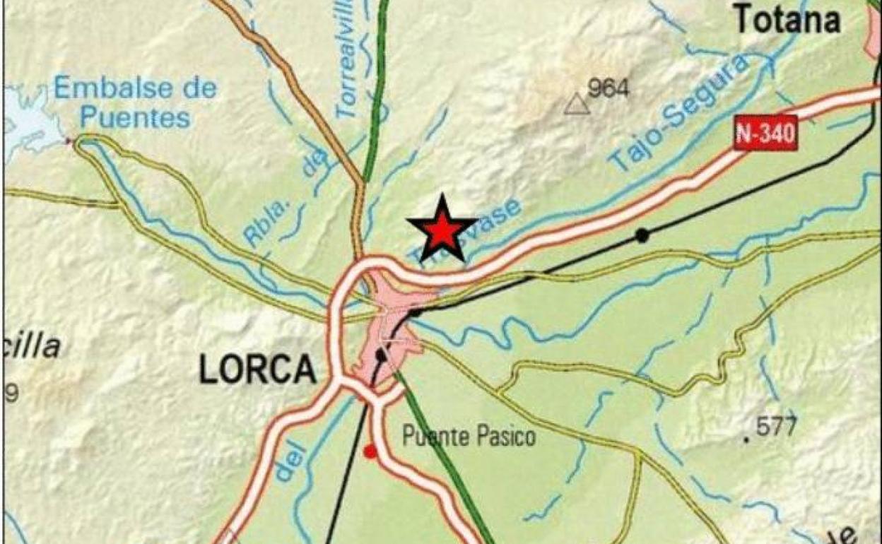 Epicentro del terremoto.