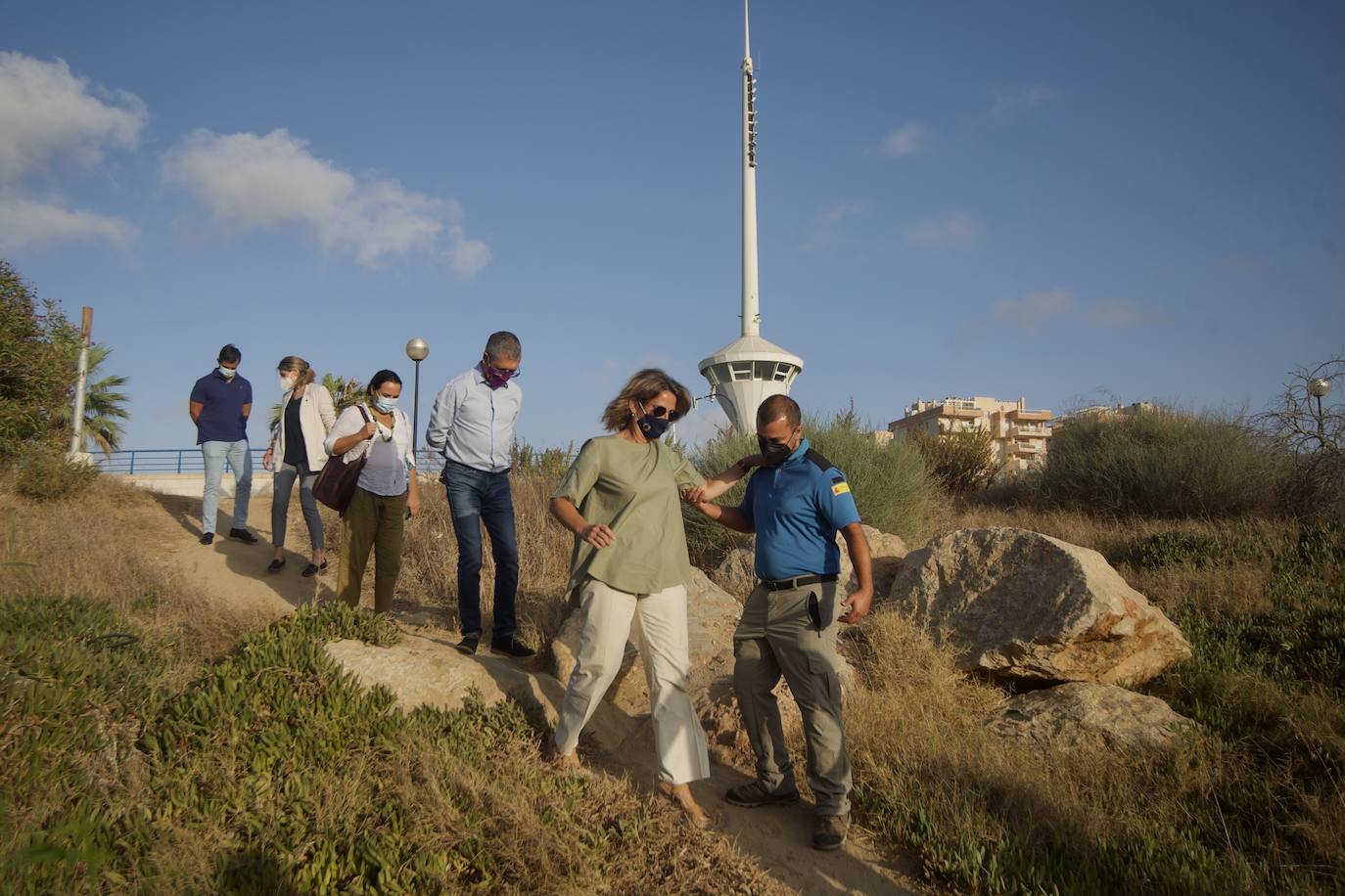 Fotos: La ministra Teresa Ribera visita el Mar Menor
