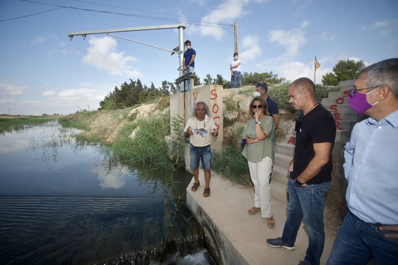 Fotos: La ministra Teresa Ribera visita el Mar Menor