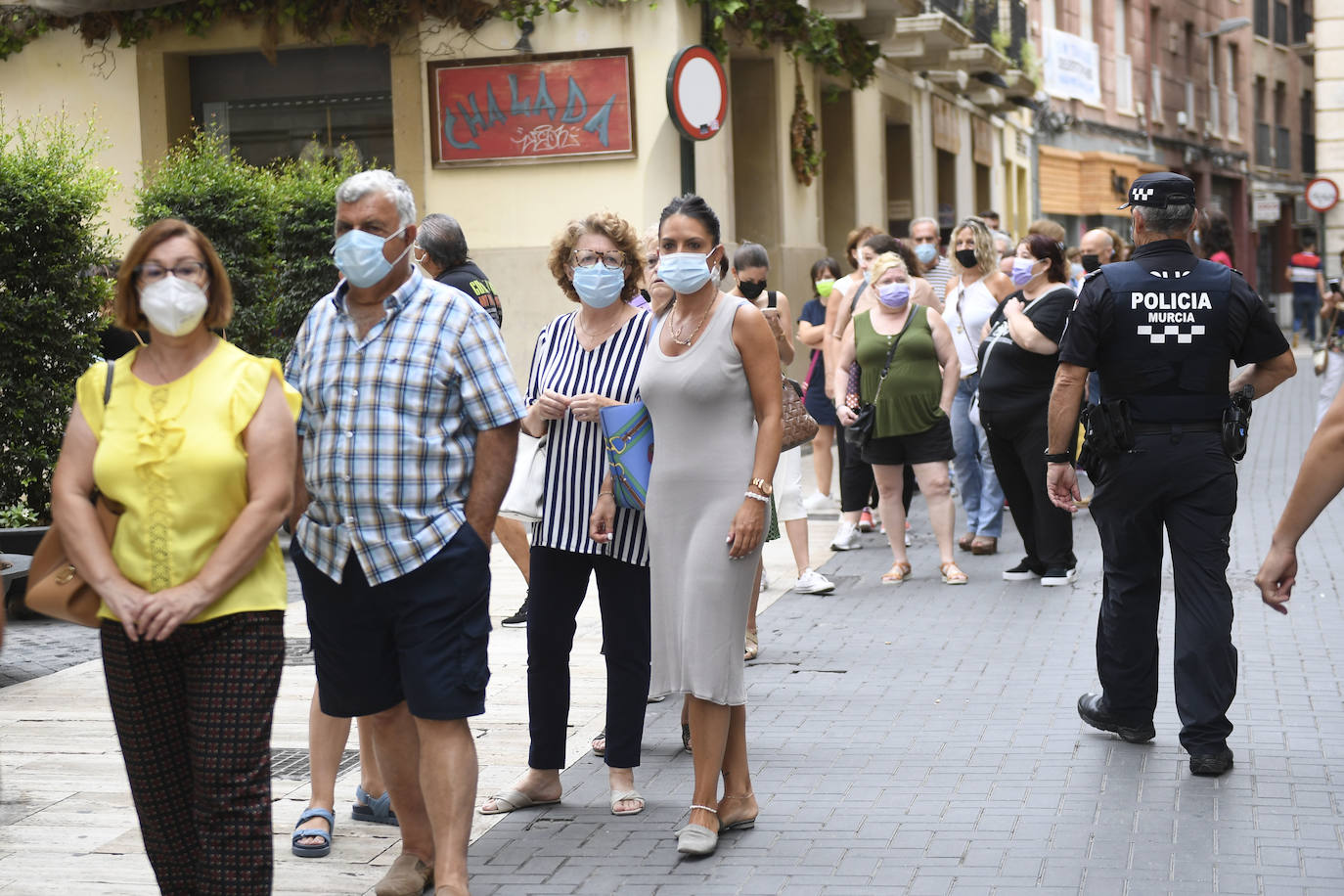 Fotos: Colas de espera para ver a la Virgen de la Fuensanta en el día de la Romería