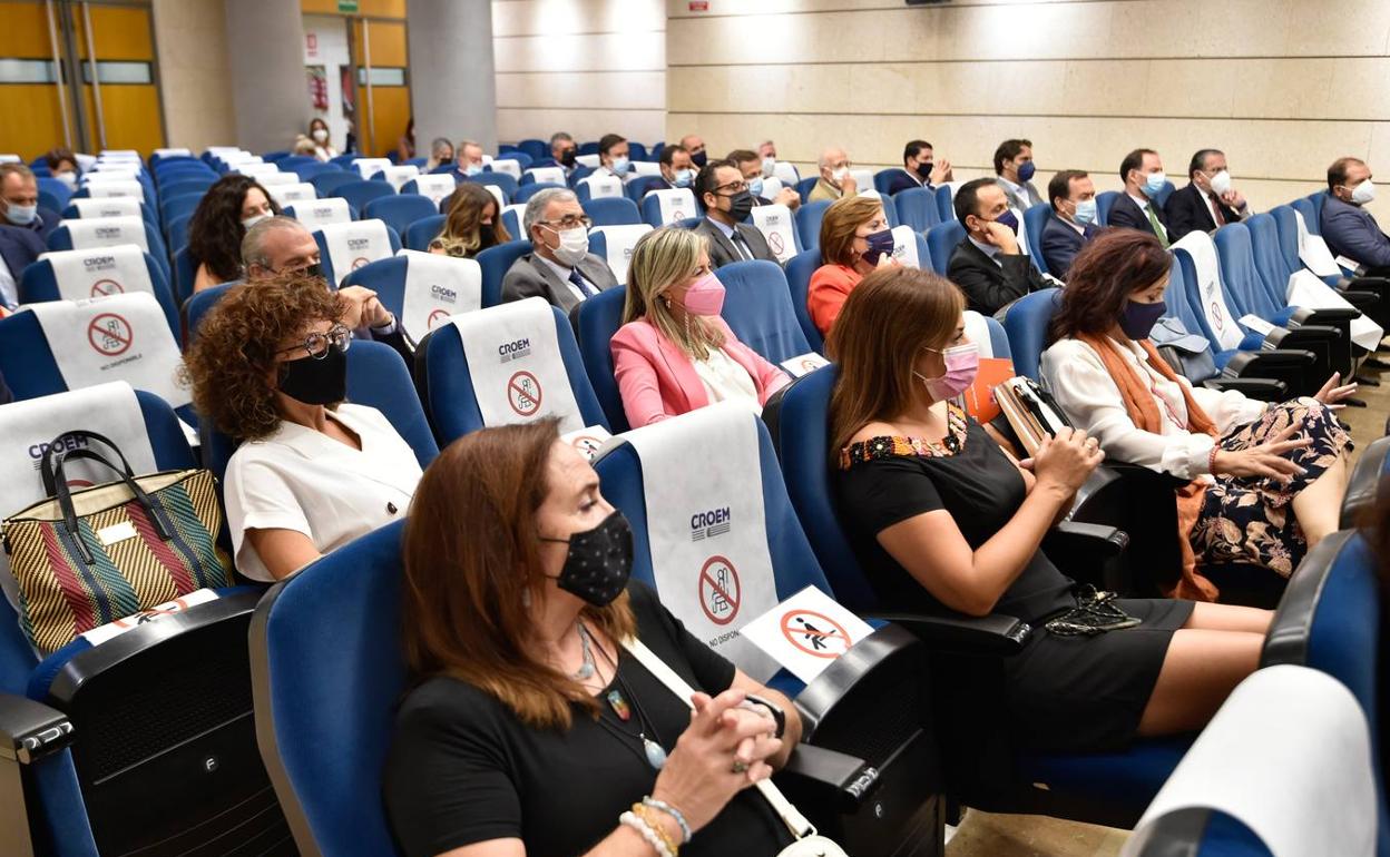 Miembros de los órganos de dirección de Croem durante la reunión. 