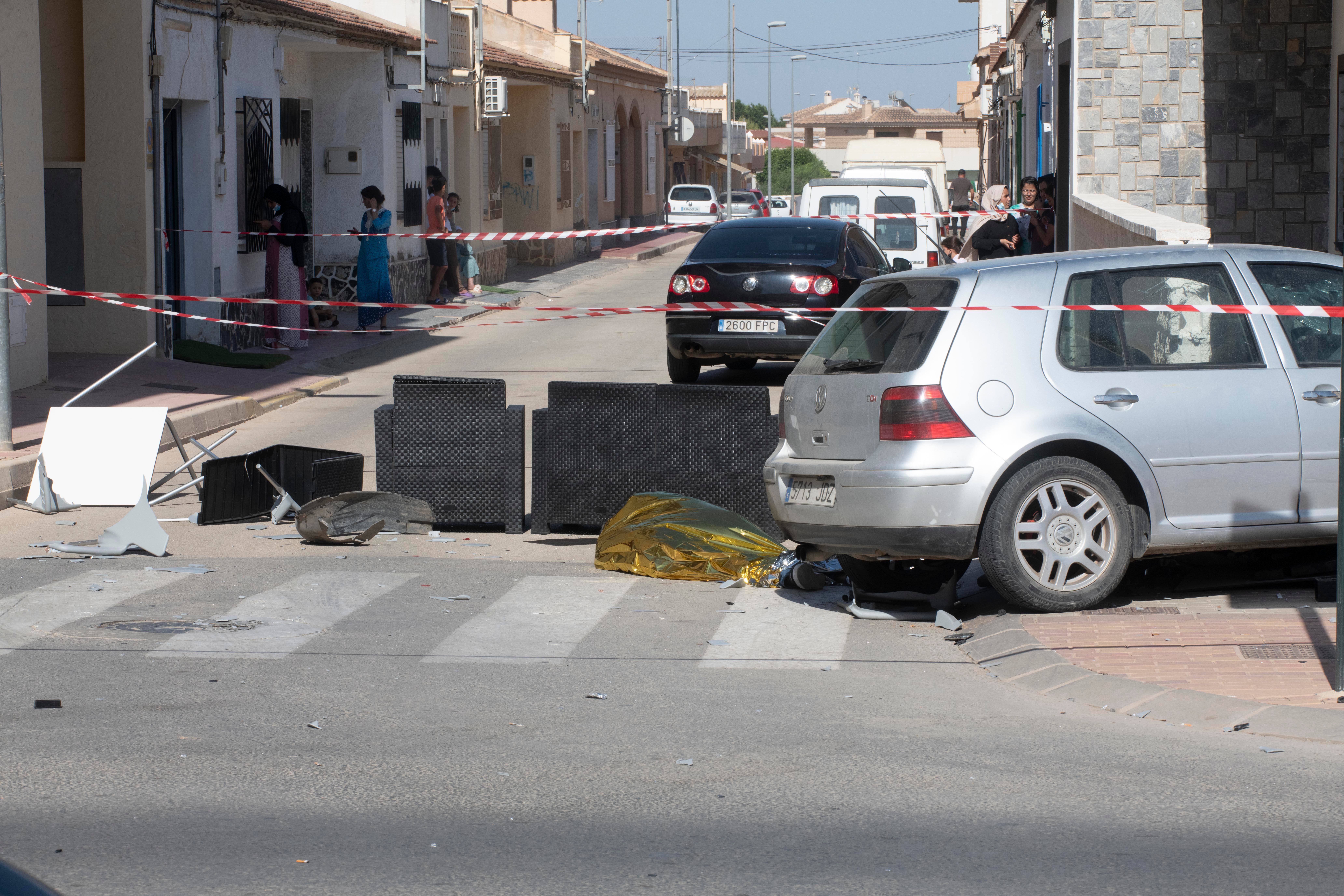 Fotos: Dos muertos en un atropello múltiple en la terraza de un bar de Torre Pacheco