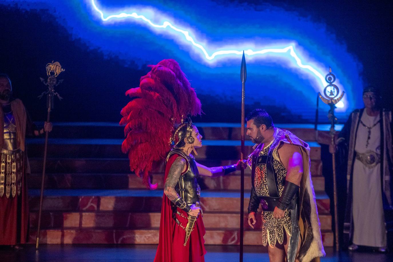 Fotos: Encendido del Fuego Sagrado y pregón de las Fiestas de Carthagineses y Romanos