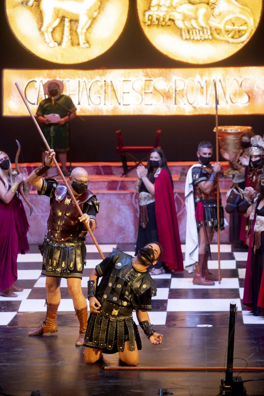 Fotos: Ajedrez viviente en Carhagineses y Romanos