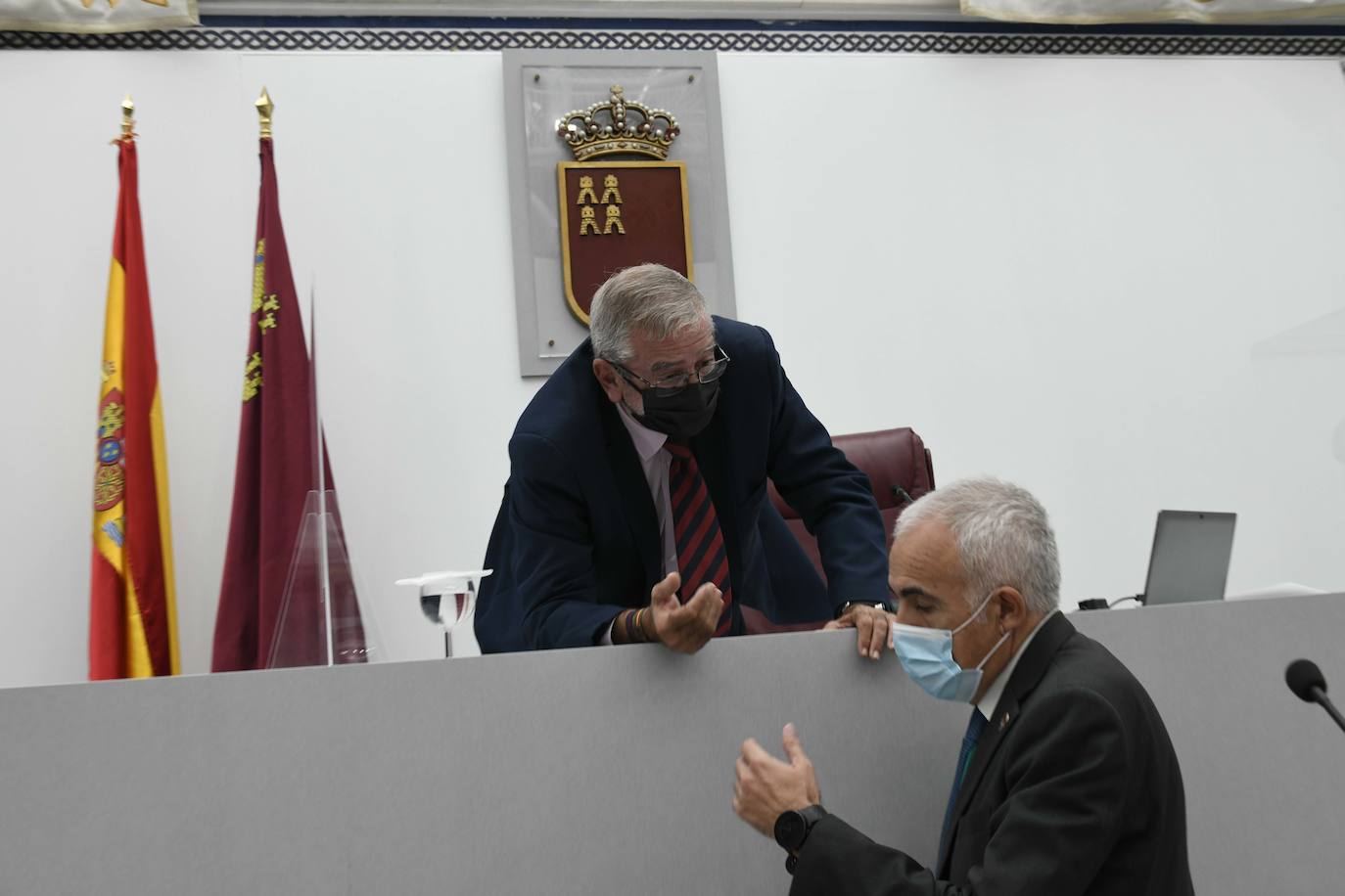 Fotos: El servicio ferroviario se discute en le Pleno de la Asamblea Regional