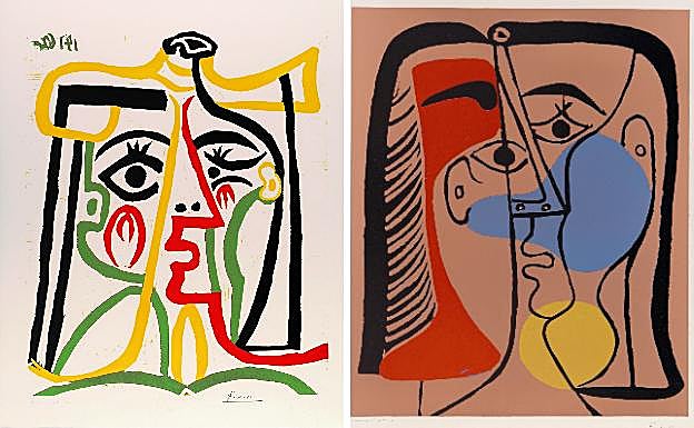 Un diario de vida. 'Retrato de Jacqueline con sombrero de paja', de Picasso. Variaciones. 'Retrato de Jacqueline [Jacqueline Roque] con los cabellos lisos', de Picasso.