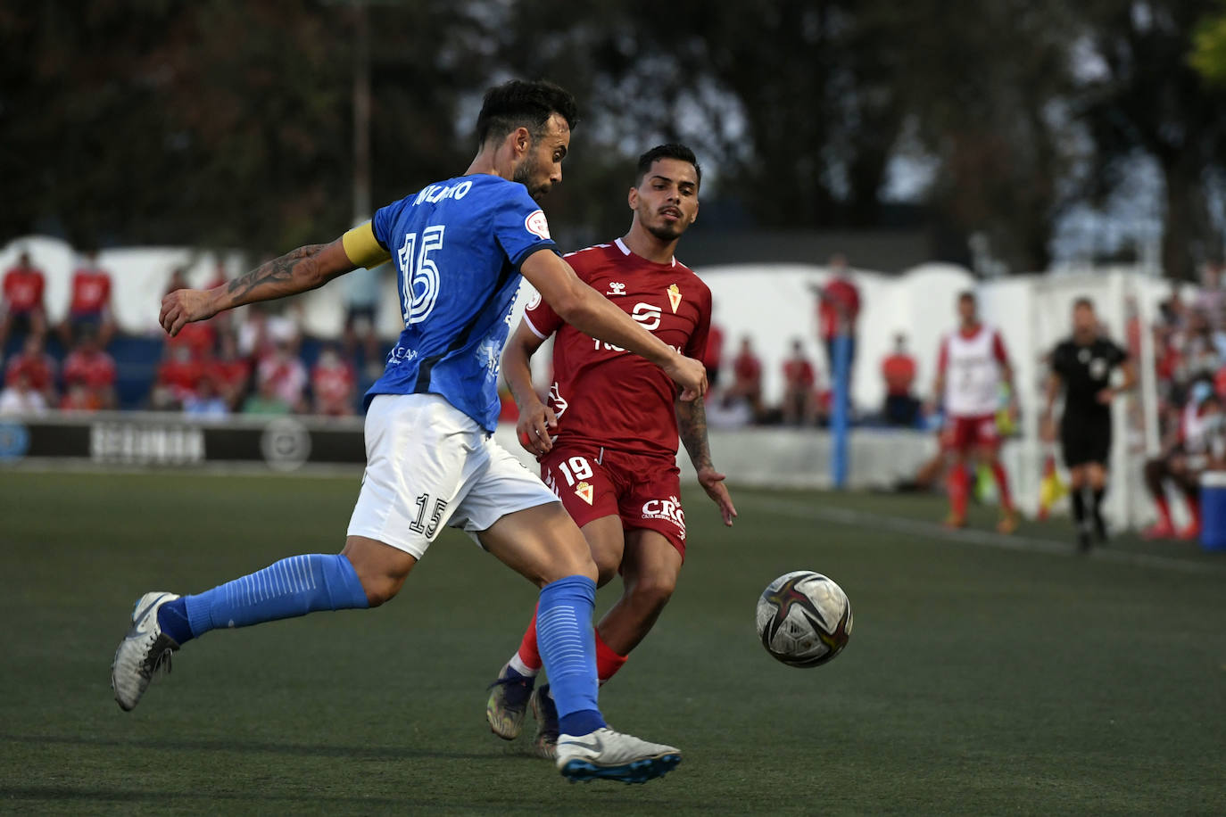 Los jugadores del Mar Menor celebrando el gol de la victoria.