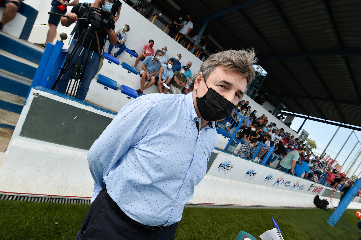 Los jugadores del Mar Menor celebrando el gol de la victoria.