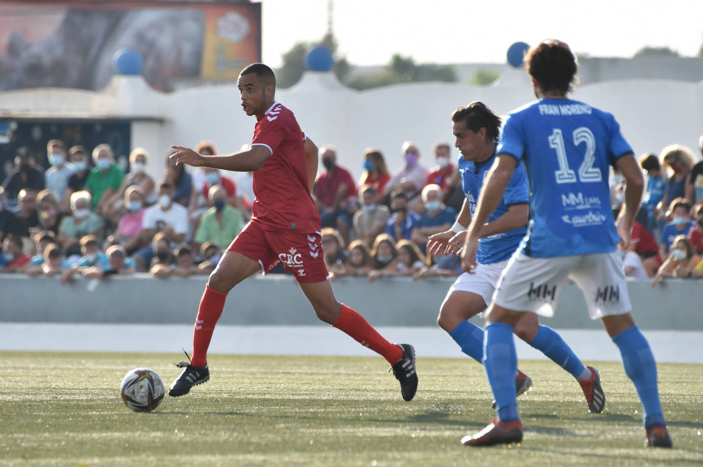 Los jugadores del Mar Menor celebrando el gol de la victoria.