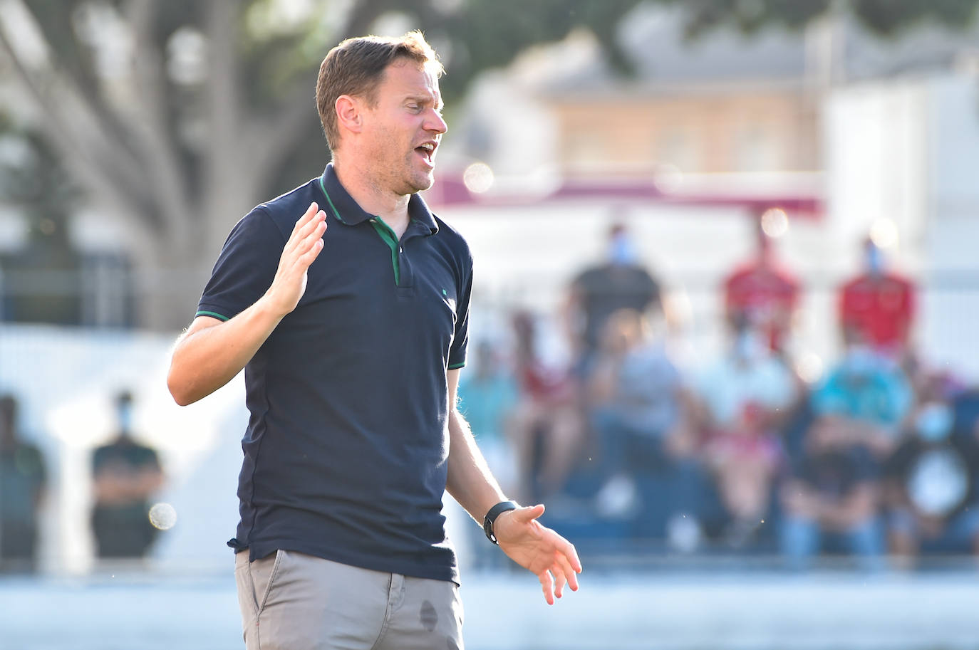Los jugadores del Mar Menor celebrando el gol de la victoria.