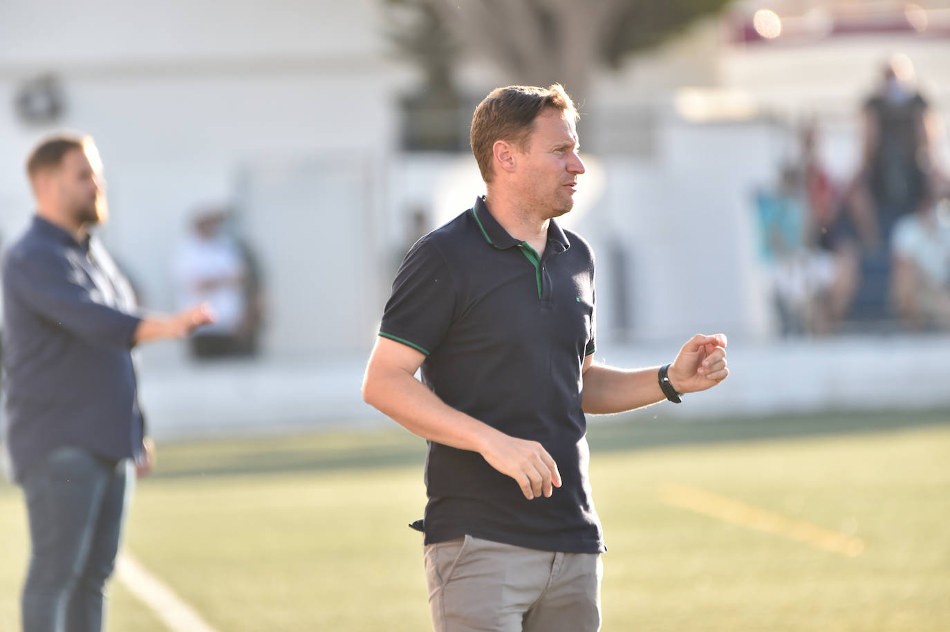 Los jugadores del Mar Menor celebrando el gol de la victoria.