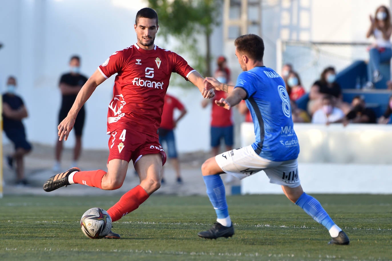 Los jugadores del Mar Menor celebrando el gol de la victoria.