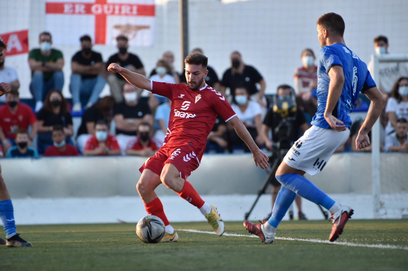 Los jugadores del Mar Menor celebrando el gol de la victoria.