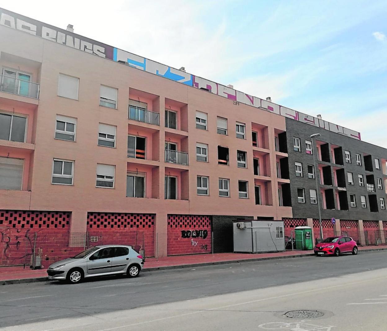 Los dos inmuebles okupados, la pasada semana. 