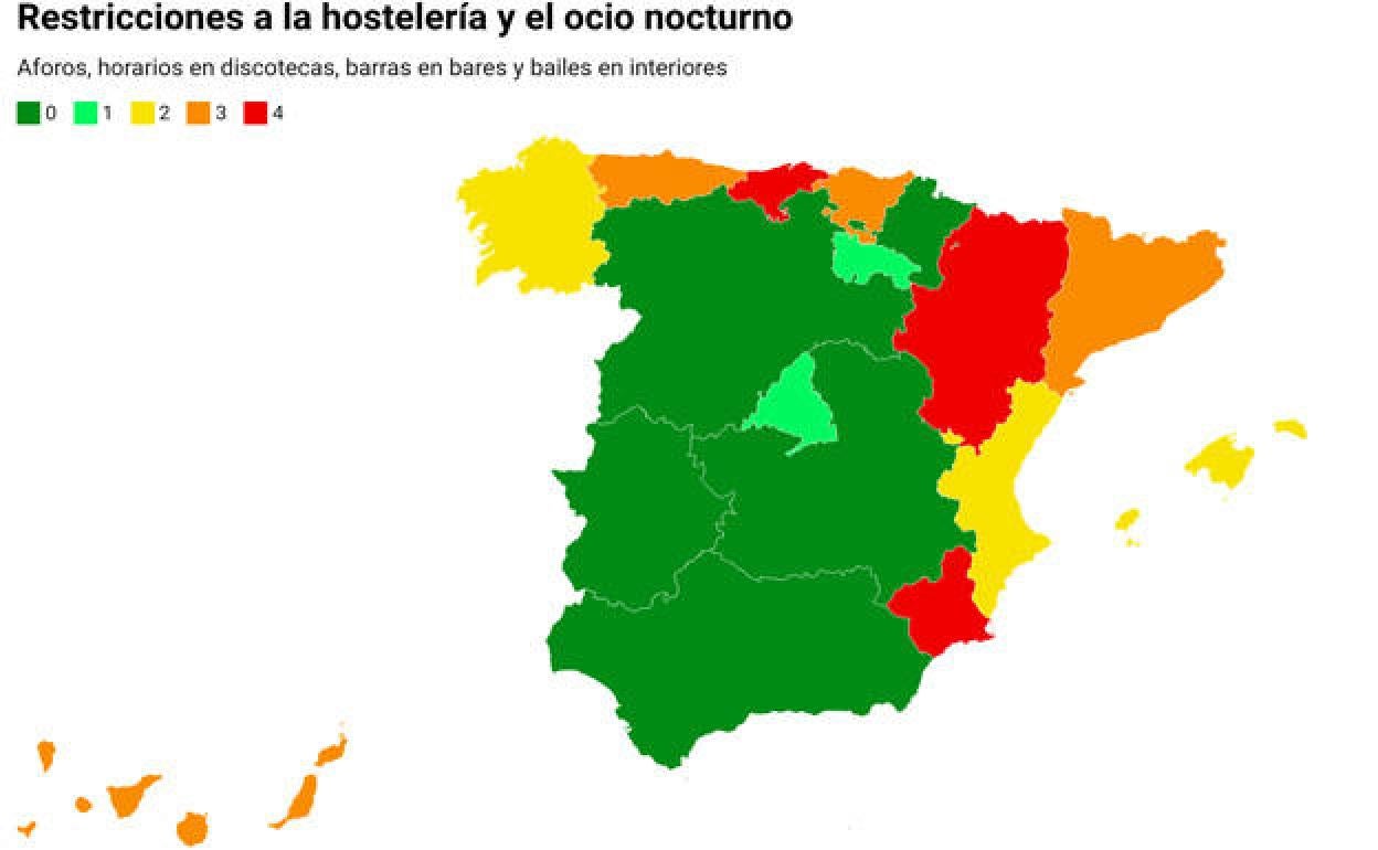 La Región de Murcia, entre las tres comunidades con más restricciones al ocio nocturno y la hostelería