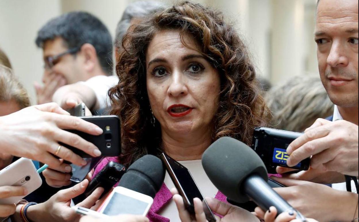 La ministra de Hacienda, María Jesús Montero. 