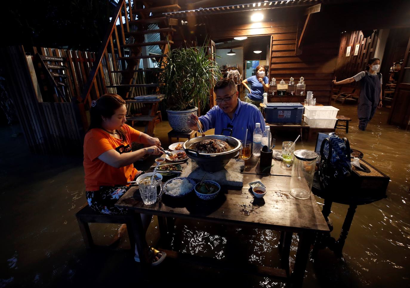 Fotos: Cena pasada por agua