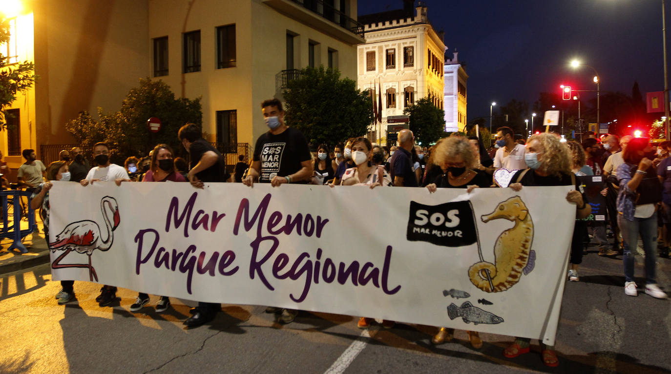 Fotos: Las imágenes de la manifestación en defensa del Mar Menor en Murcia