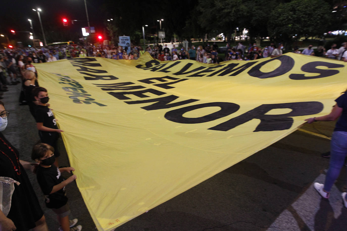 Fotos: Las imágenes de la manifestación en defensa del Mar Menor en Murcia