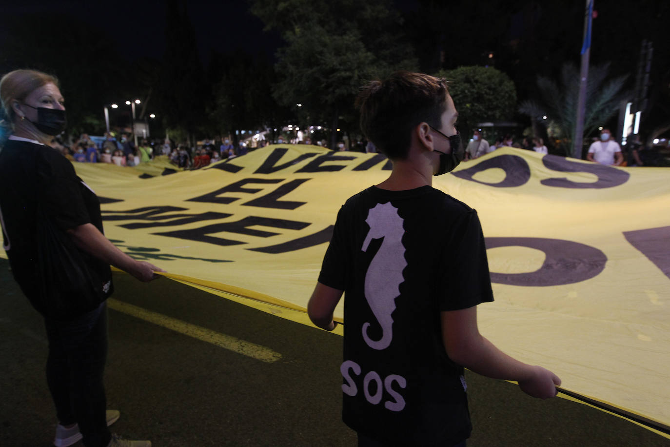 Fotos: Las imágenes de la manifestación en defensa del Mar Menor en Murcia