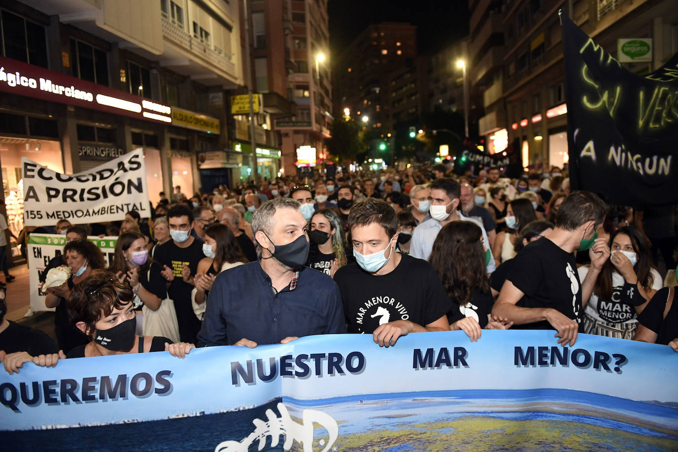 Fotos: Las imágenes de la manifestación en defensa del Mar Menor en Murcia