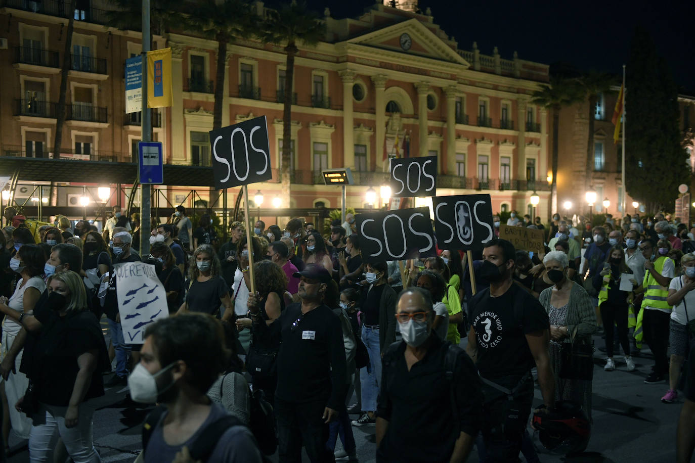 Fotos: Las imágenes de la manifestación en defensa del Mar Menor en Murcia