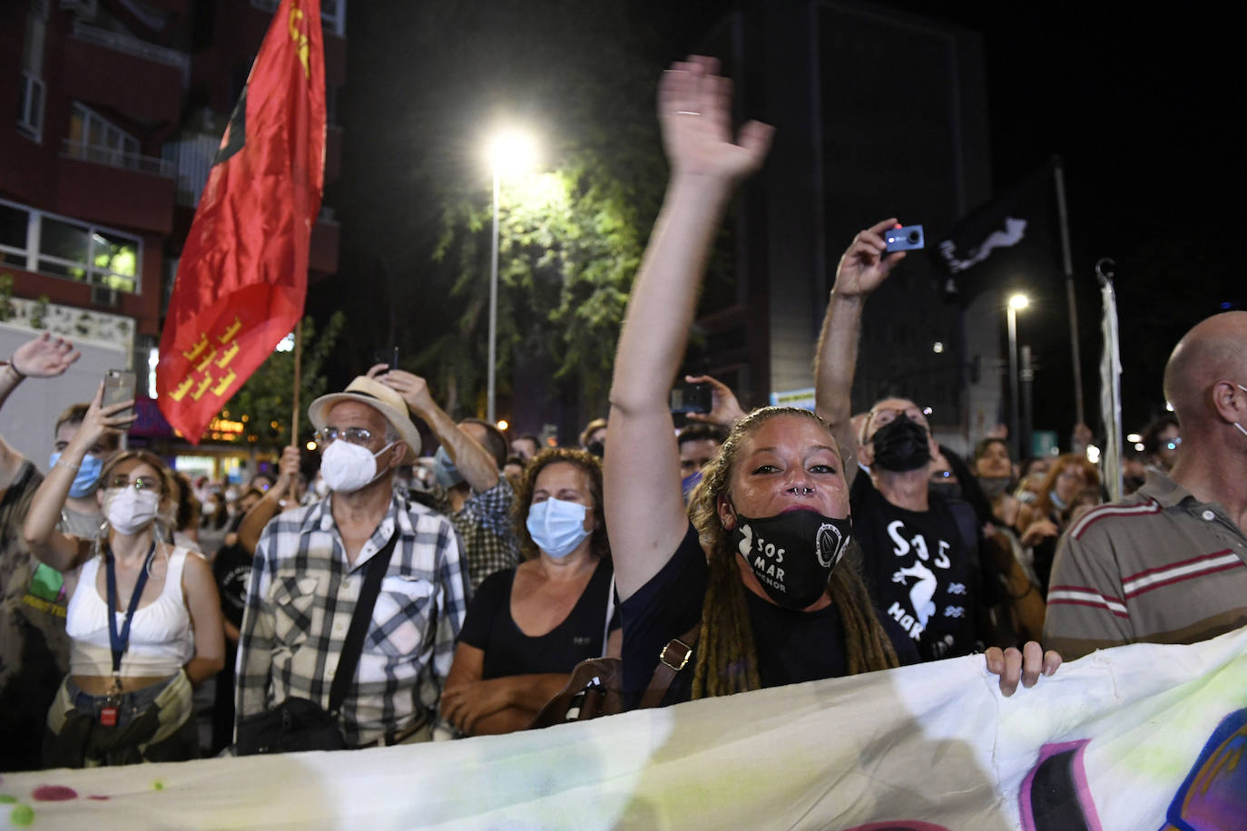 Fotos: Las imágenes de la manifestación en defensa del Mar Menor en Murcia